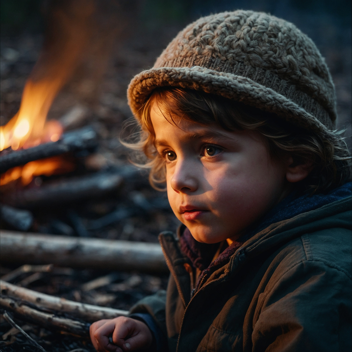 Lost in Thought by the Firelight