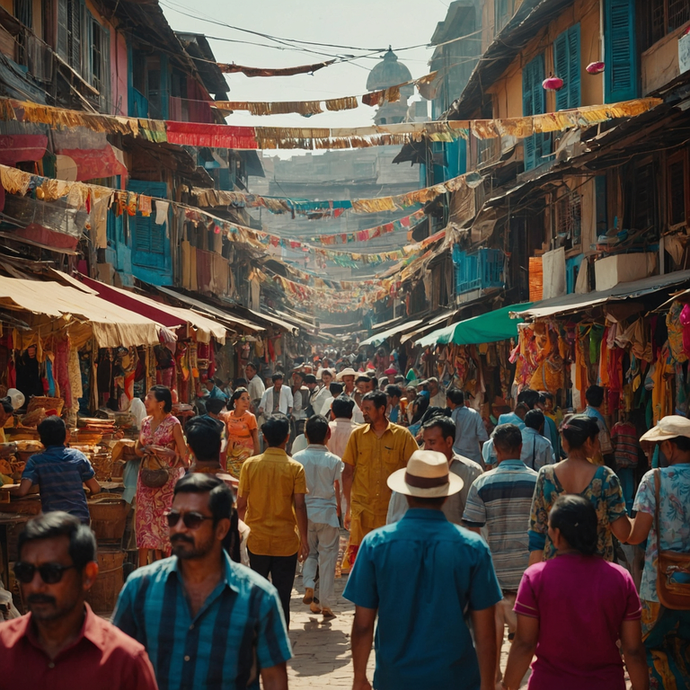 Lost in the Labyrinth: A Sensory Overload in a Bustling Street Market