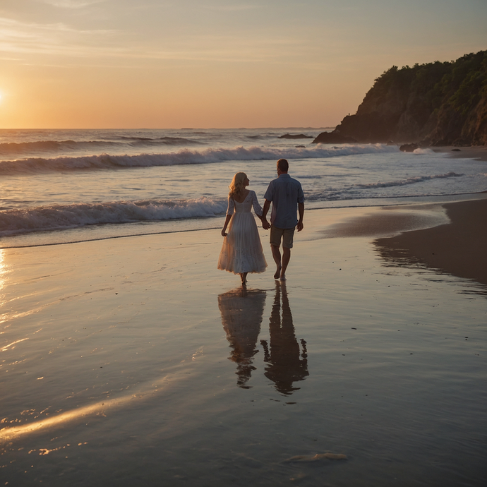 Sunset Romance on the Beach