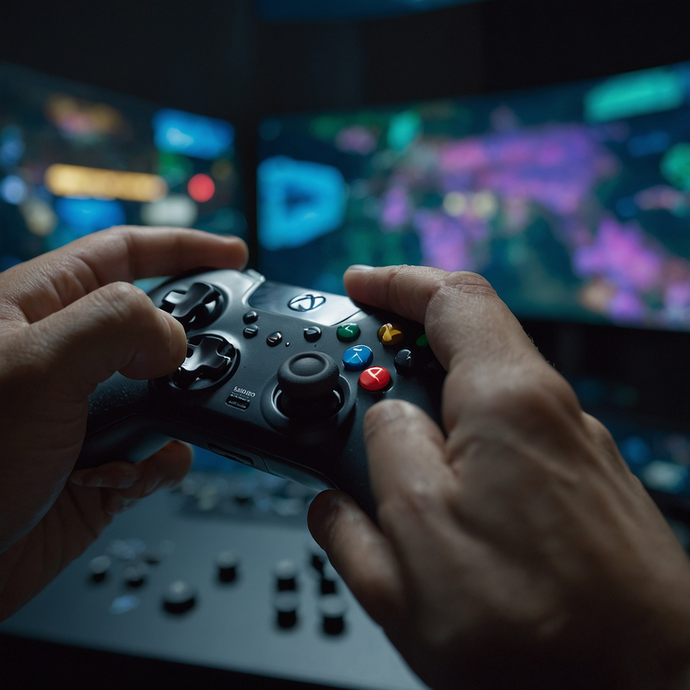 In the Zone: A Gamer’s Hands Grip the Controller