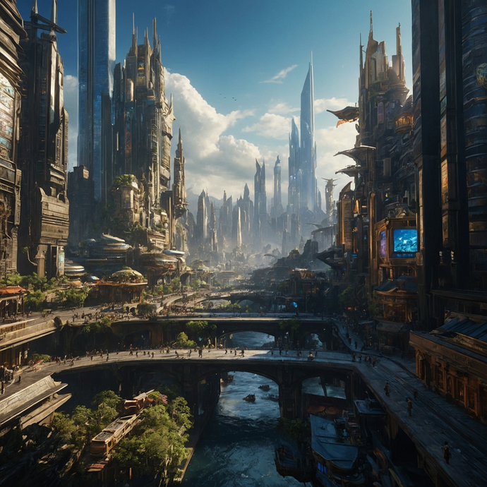 A Glimpse of Tomorrow: A Futuristic City Awakens