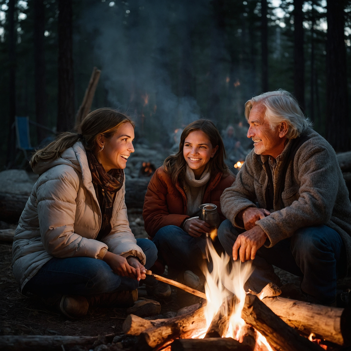 Campfire Tales: Laughter and Warmth Under the Stars