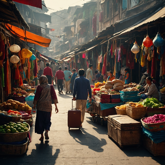 A Vibrant Tapestry of Life: Exploring the Bustling Market Streets of India