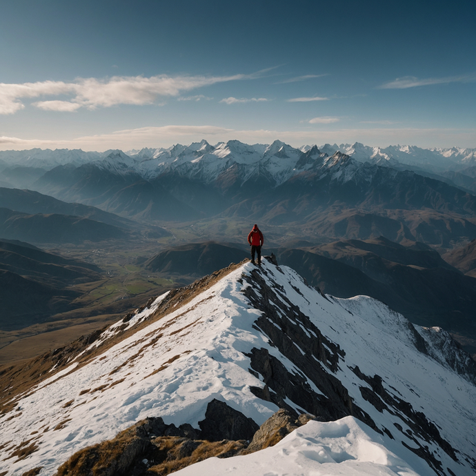 A Moment of Solitude on the Mountaintop