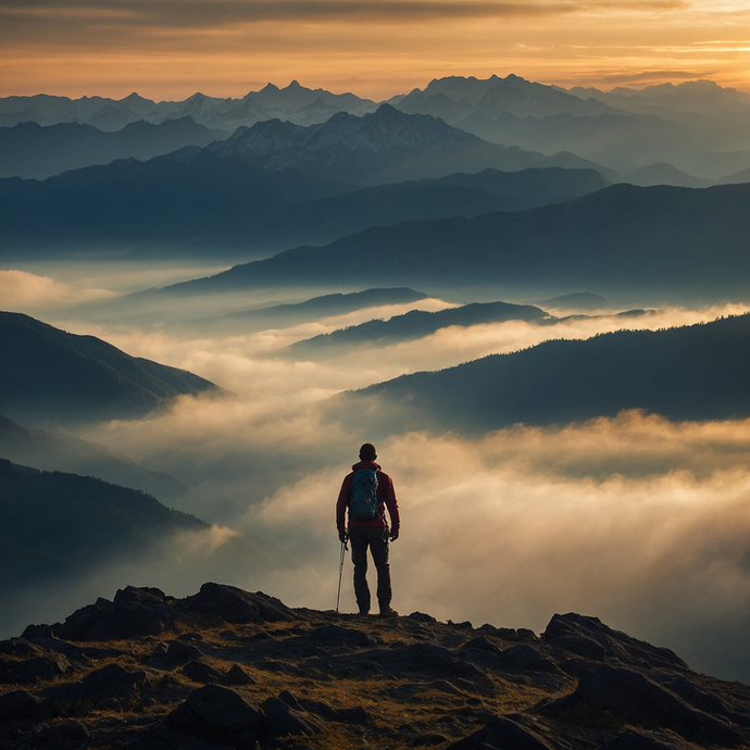 A Moment of Solitude Amidst the Golden Hour