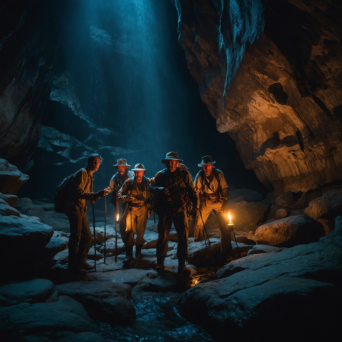 Into the Unknown: Explorers Venture Deep into a Mysterious Cave