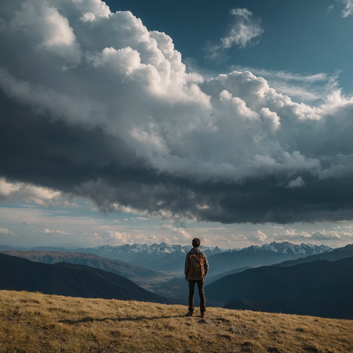 Conquering the Clouds: A Hiker’s Moment of Awe