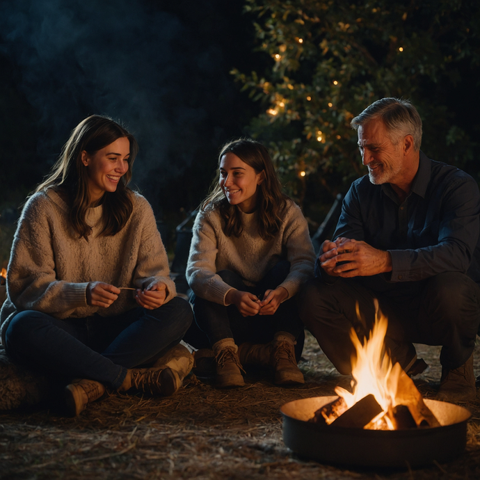 Campfire Cozy: A Night of Laughter and Warmth