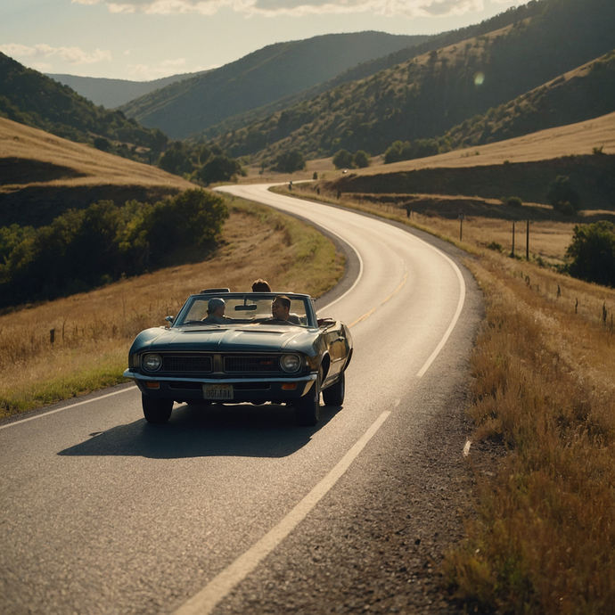 Chasing the Horizon: A Classic Car Journey Through Nostalgia