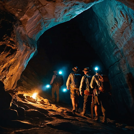 Lost in the Glow: Exploring a Cave’s Mysterious Depths