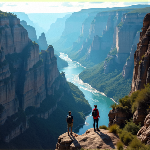 Awe-Inspiring Canyon Views: Hikers Embrace the Vastness