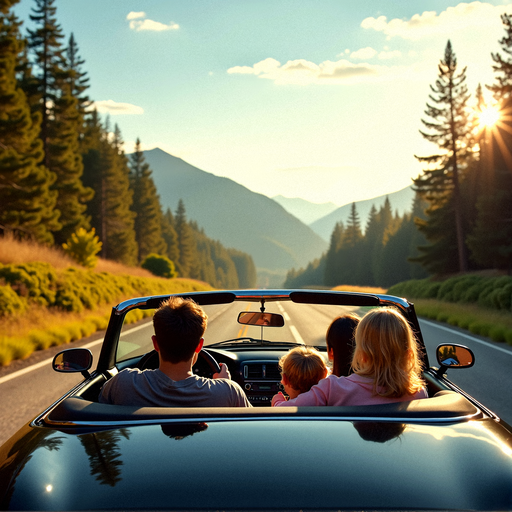 Sun-Kissed Adventure: Family Road Trip Through Majestic Mountains