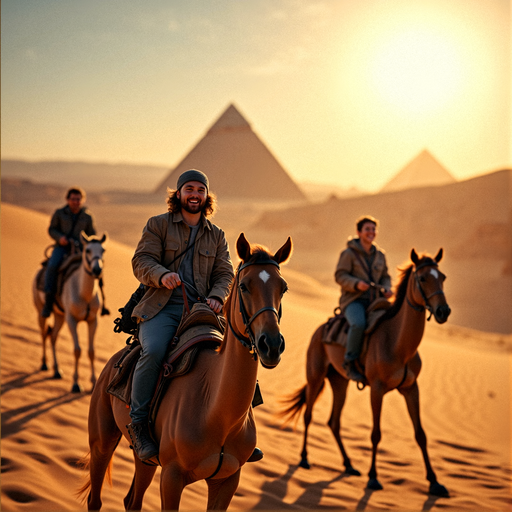 Golden Hour Adventure in the Shadow of the Pyramids