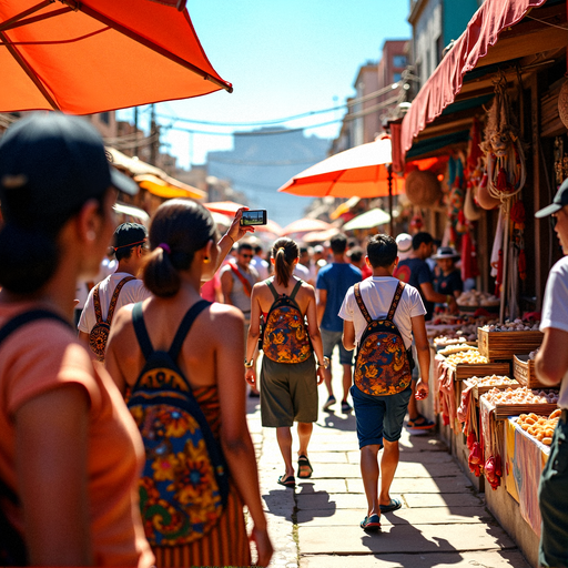 The Heart of the Market: A Bustling Street Scene