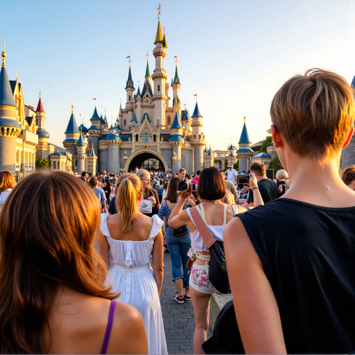 Fairytale Castle Captures Hearts at Sunset