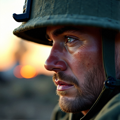 A Soldier’s Sunset: Contemplation in the Face of Hardship