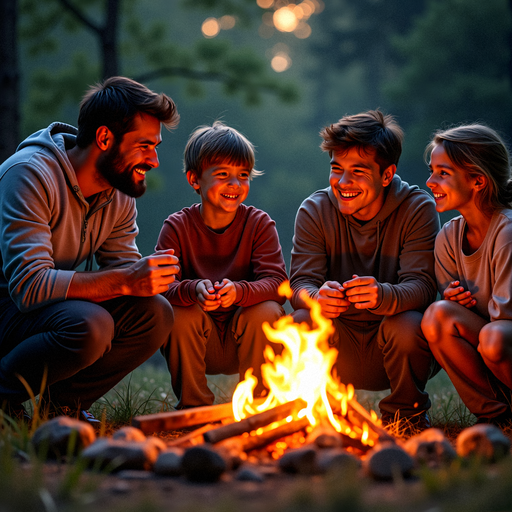 Campfire Tales: A Night of Laughter and Warmth