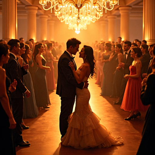 A Dance of Love in the Heart of a Warm Ballroom