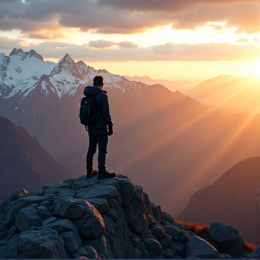 Silhouetted Against the Sunset: A Hiker’s Moment of Awe