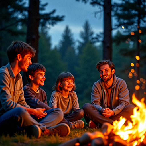 Campfire Camaraderie: A Night of Laughter and Warmth