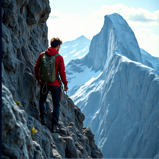 Awe-Inspiring View: Hiker Finds Perspective on Mountaintop