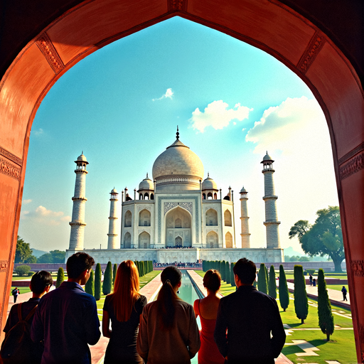 Framed by Wonder: The Taj Mahal Through a Doorway