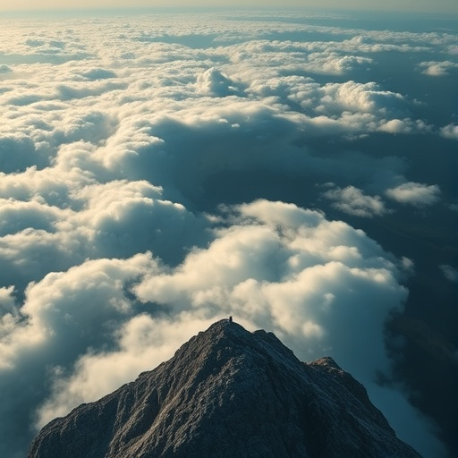 A Moment of Serenity on the Mountaintop