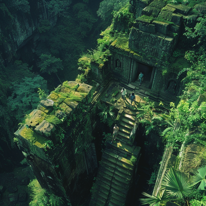 Lost in Time: A Crane Shot Reveals the Majesty of an Ancient Jungle Temple