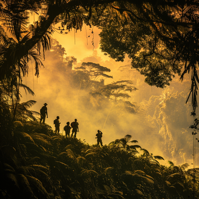 Lost in the Golden Haze: A Mysterious Journey Begins