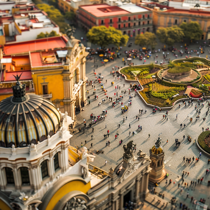 A City in Miniature: A Whimsical View of Urban Life