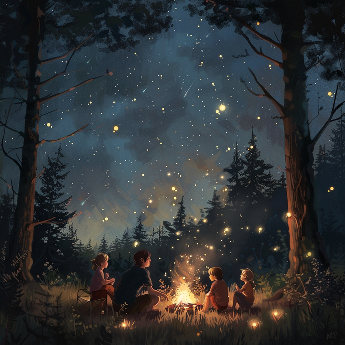 Enchanted Forest Night: A Gathering Under the Stars