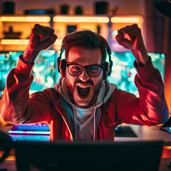 The Glow of Victory: A Gamer’s Moment of Triumph