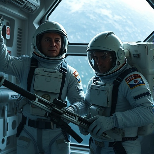 Two Astronauts, One Unseen Threat: A Glimpse into a Tense Space Mission