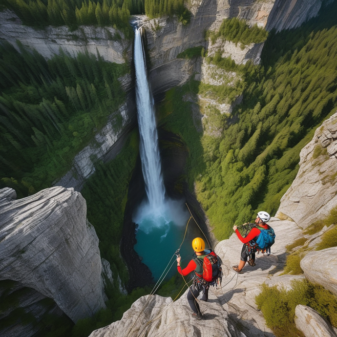 On the Edge of Majesty: Climbers Brave a Breathtaking Waterfall