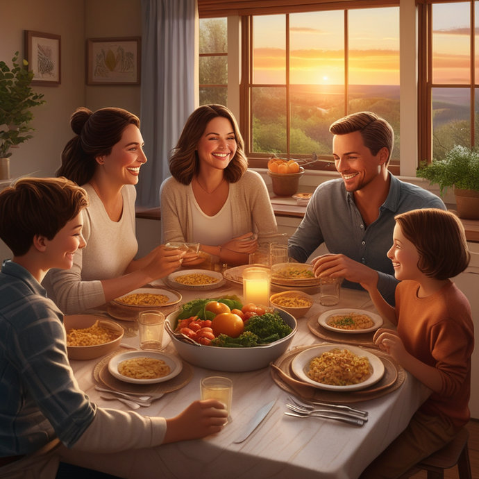 Sunset Dinner: A Family’s Moment of Peace and Togetherness