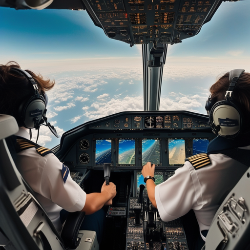 Two Pilots, One Mission: A Glimpse into the Focused Intensity of Flight