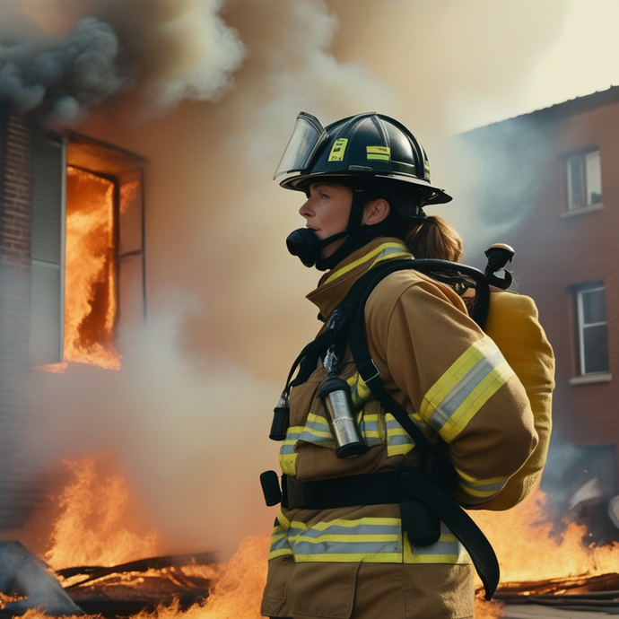 Heroic Firefighter Faces Down Blazing Inferno