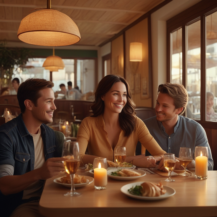 Intimate Dinner for Three: A Cozy and Romantic Setting