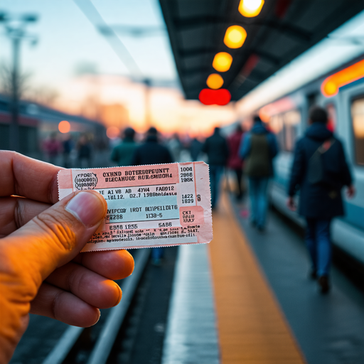 Anticipation at the Station: A Moment of Tranquility Before the Journey Begins