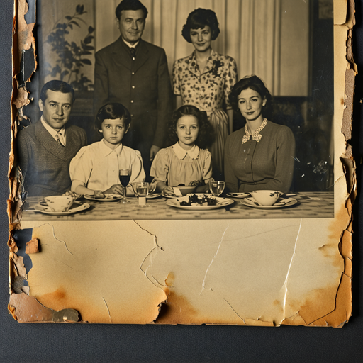 A Glimpse into the Past: A Family’s Story in a Vintage Portrait