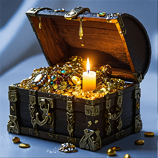 A Treasure Unveiled: Candlelight Illuminates Riches