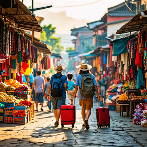 A Family’s Adventure Through a Vibrant Market