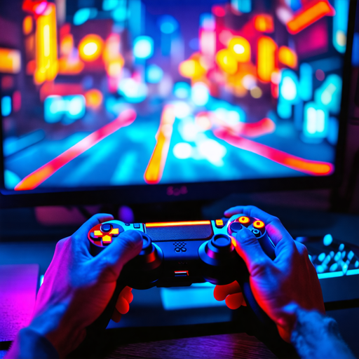 Lost in the Digital Realm: A Gamer’s Intense Focus