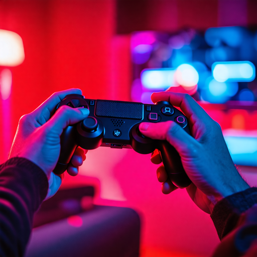 Neon Lights, Intense Focus: The Gamer’s Zone