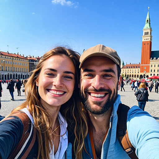 Love in the Heart of Europe: A Selfie Moment to Cherish