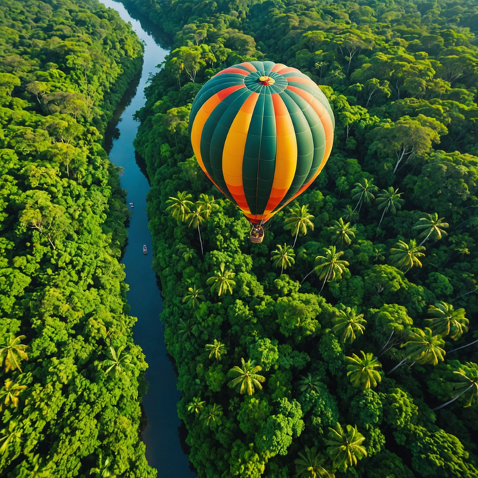 Soaring Above the Emerald Canopy