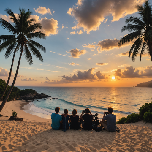 Sunset Serenity on a Tropical Beach