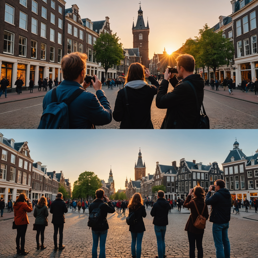 Golden Hour Serenity in a European City