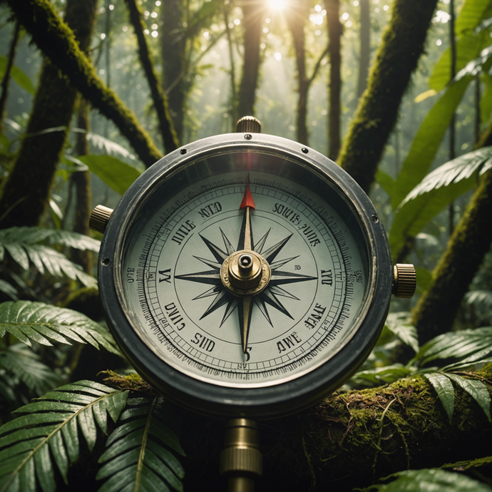 Lost in the Green: A Compass Points the Way