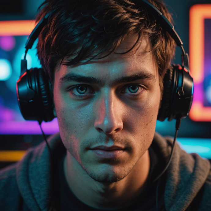 In the Zone: A Gamer’s Intense Focus